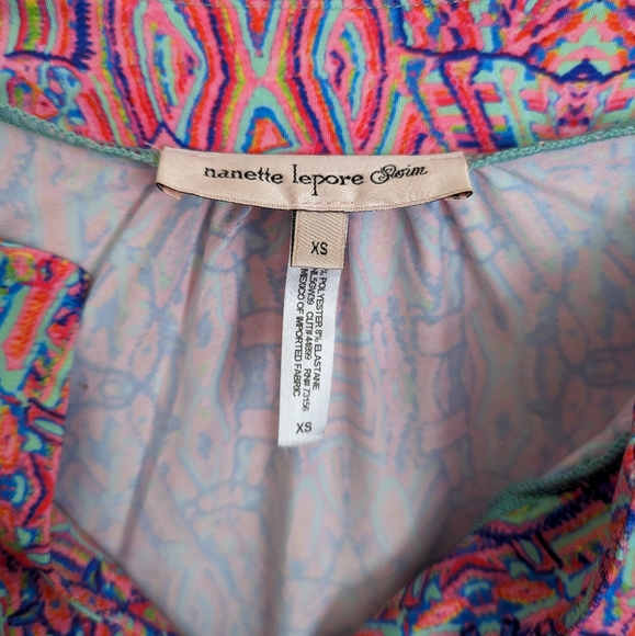 Nanette Lepore Pink Drawstring Cover-up Tunic Dress XS - Picture 6 of 6